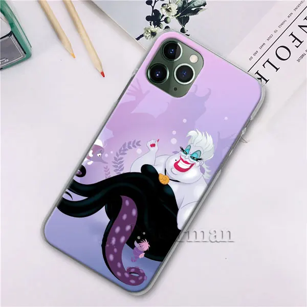 Чехол для телефона с изображением Русалочки Ursula для Apple iPhone X, XR, XS, 11 Pro Max, 7, 8, 6, 6s Plus, 5 5S, Жесткий Чехол - Цвет: H12