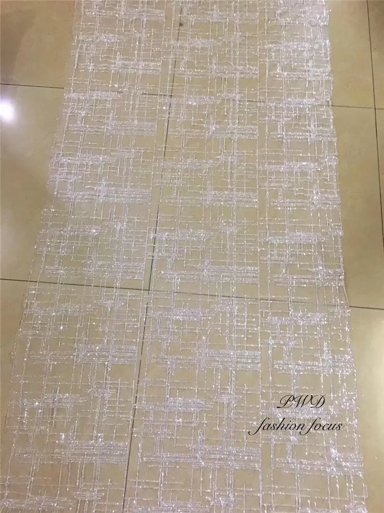 Распродажа 11,11 дешевая кружевная африканская Тюлевая кружевная ткань клееный Блестящий французский сетчатый кружевной материал