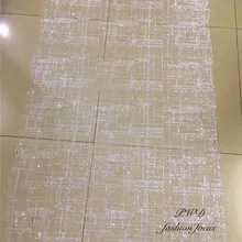 Распродажа 11,11 дешевая кружевная африканская Тюлевая кружевная ткань клееный Блестящий французский сетчатый кружевной материал