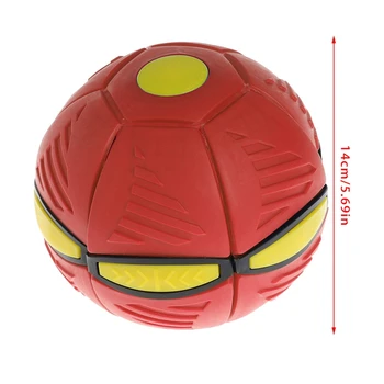 

Flying UFO Flat Throw Disc Ball With LED Light Toy Kid Outdoor Garden Beach Game