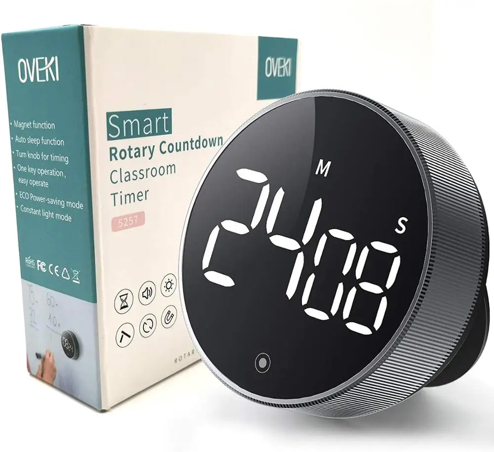 Digital Kitchen Timers, Visual Timers Large Led Display