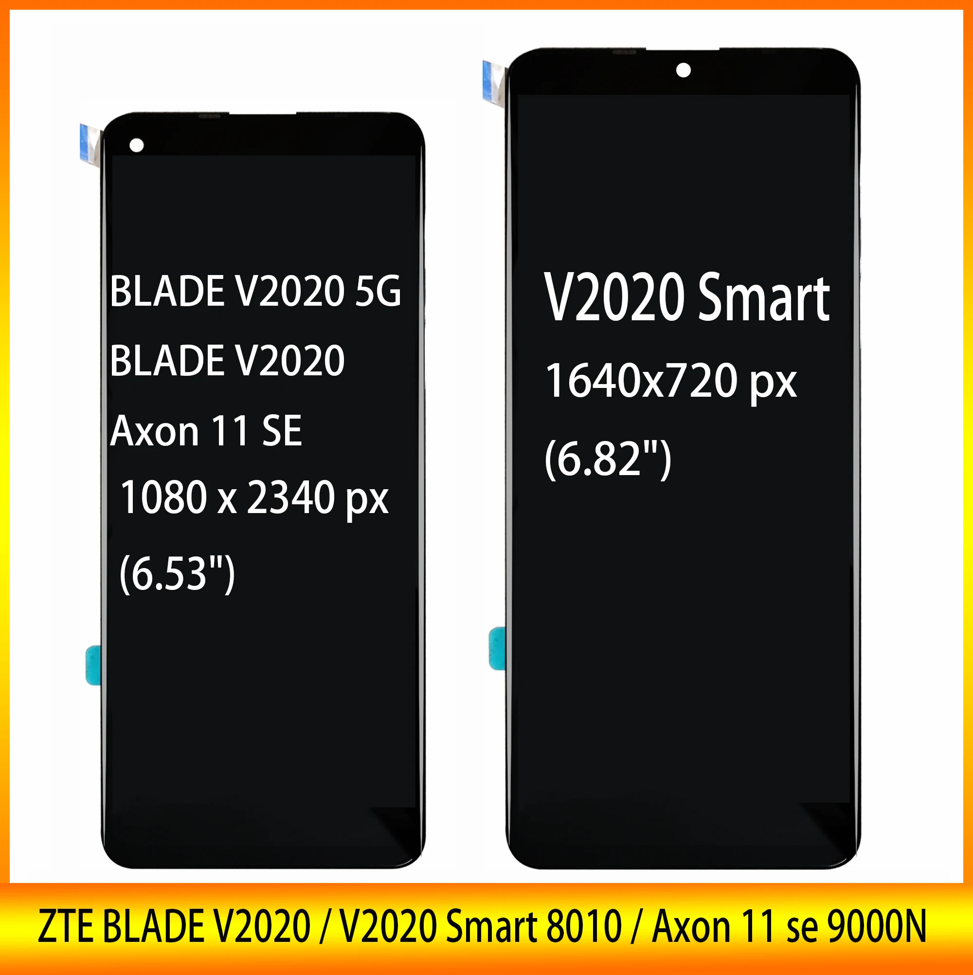 

Original LCD For ZTE BLADE V2020 5G / Axon 11 SE 9000N / V2020 Smart LCD Display Touch Screen Digitizer Assembly LCD Display