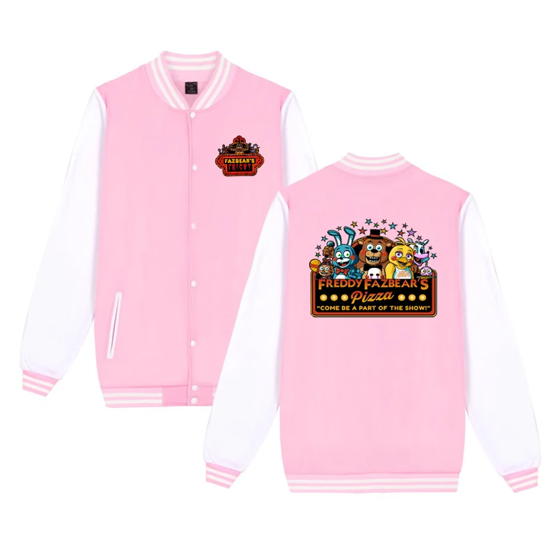baseball jacket 3 Коллекция года, одежда для малышей «пять ночей с Фредди» бейсбольные куртки для маленьких девочек и мальчиков, пальто Детская верхняя одежда, весенне-осенний Детский свитер - Цвет: baseball jacket 3
