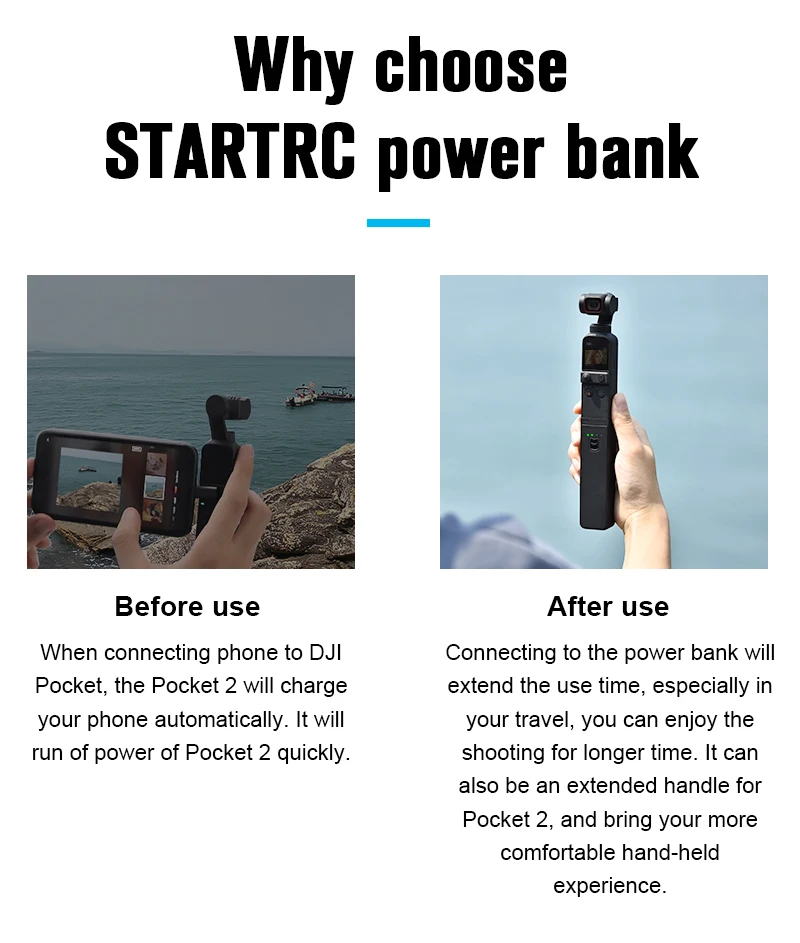 Power Bank Smatree Dp20 Dji Pocket Smatree Charging Stick For DJI