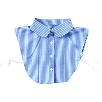 

Striped Fake Collars For Men's And Women's Shirts Detachable collars Occupational Commuter OL Ladies Fake Collars Half-Shirt