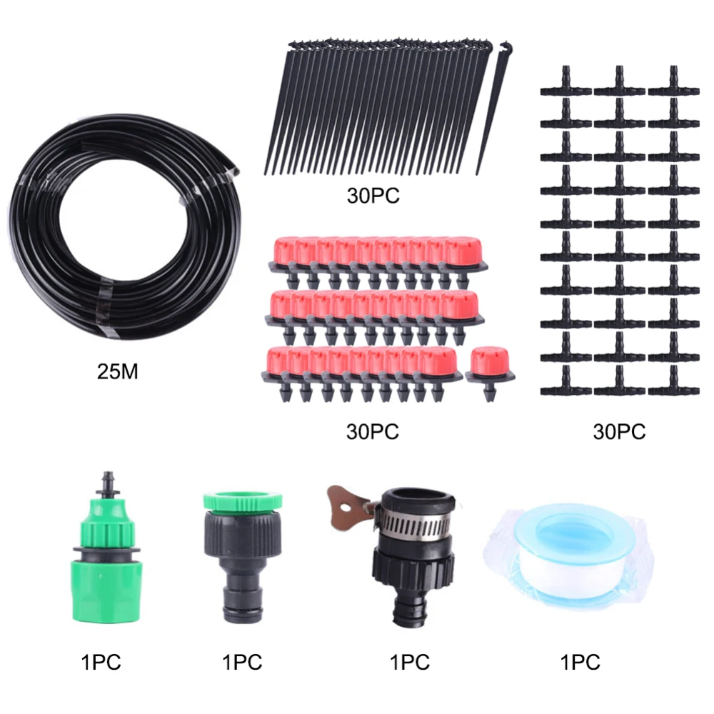 

25M DIY Drip Irrigation System Automatic Watering Garden Hose Kits Set
