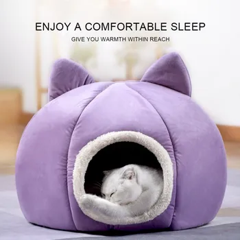 

Pet Winter Room Cat Space Capsule Closed Ball Warm Bed House Products For The Cat Pets 37*37*36cm