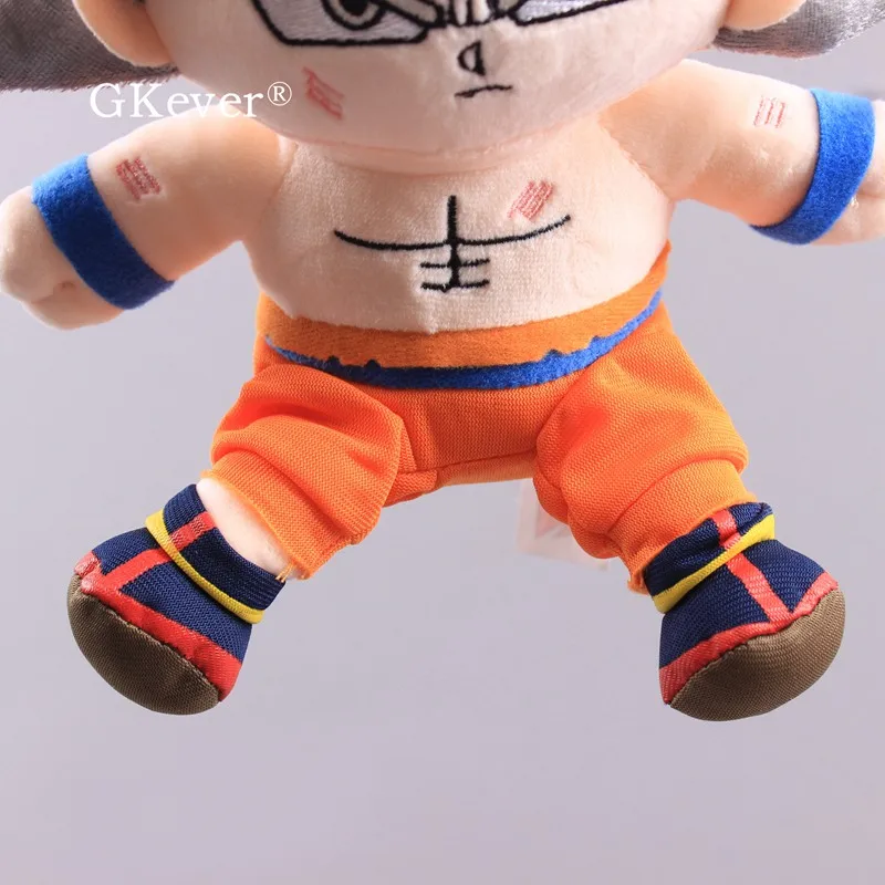 Dragon Ball Z Супер Saiyan Goku серебряные волосы плюшевые игрушки мягкие куклы " 20 см детский подарок