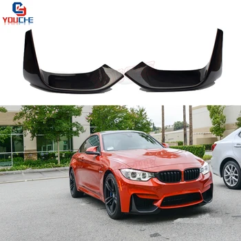 

For BMW M3 F80 M4 F82 F83 Front Bumper Splitter Corner Spoiler 2014 + Carbon Fiber Material Splitter