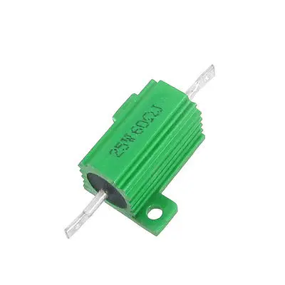 25W 60 Ohm винт кран установленный Алюминиевый Размещенный проволочные резисторы 2 шт