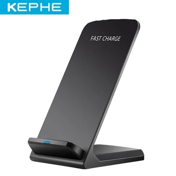 

KEPHE 10W QI Wireless Charger Quick Charge 2.0 Fast Charging for iPhone 8 10 X Samsung S6 S7 S8 2-Coils Stand 5V/2A & 9V/1.67A