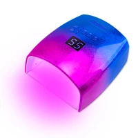 Magic Ice Flowers Colorful Cordless 48w UV LED Nail Lamp Wireless Charging Nail Lamp for Curing Gel Nail Polish Red Light LEDs 1