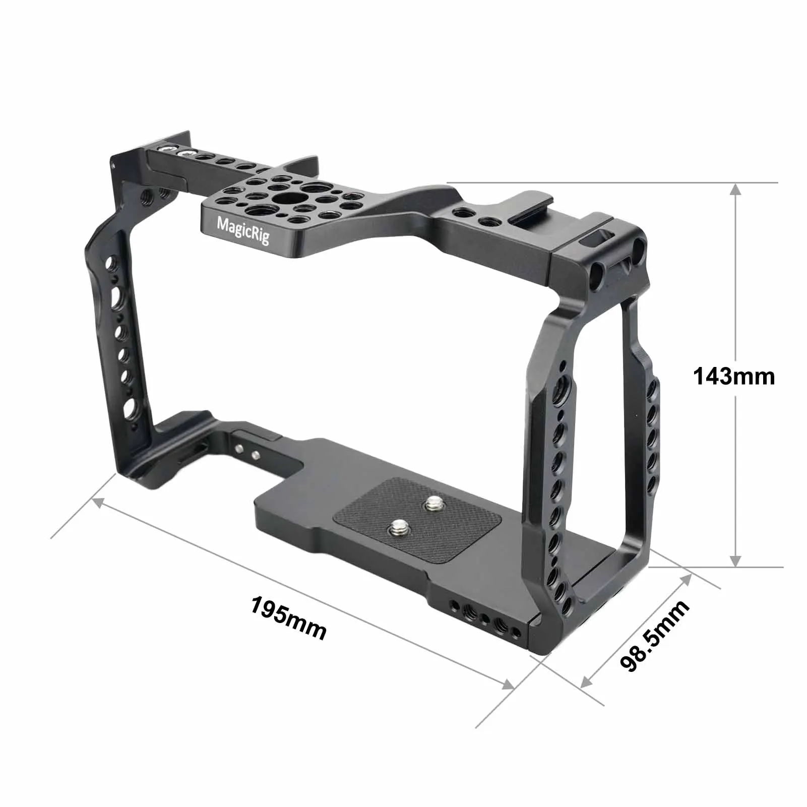 Magicrig Bmpcc 6k Pro 6k g2 Gaiola com Sapato Frio Trilho da Otan Furos de Arri para Blackmagic Design Bolso Cinema Câmera 6k Pro 6k g2 - Image 4