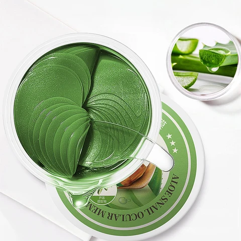 Aloe Eye Patches Hyaluronic Acid Gel Anti Wrinkle Eye Mask Face Skin Care Remove Dark Circles Eye Bag Firm Nourish Eye Care