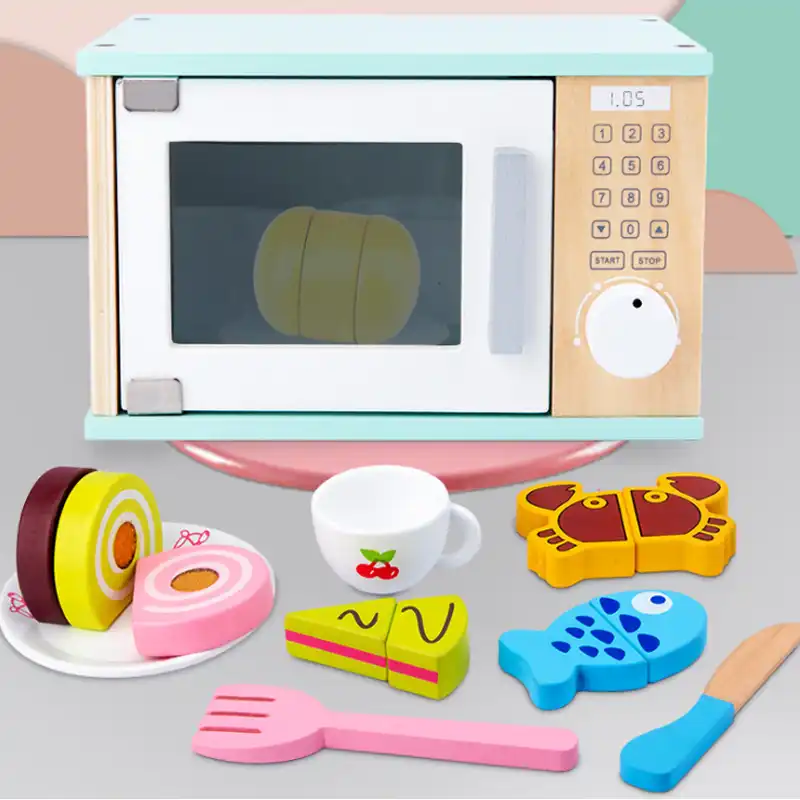 wooden toy microwave