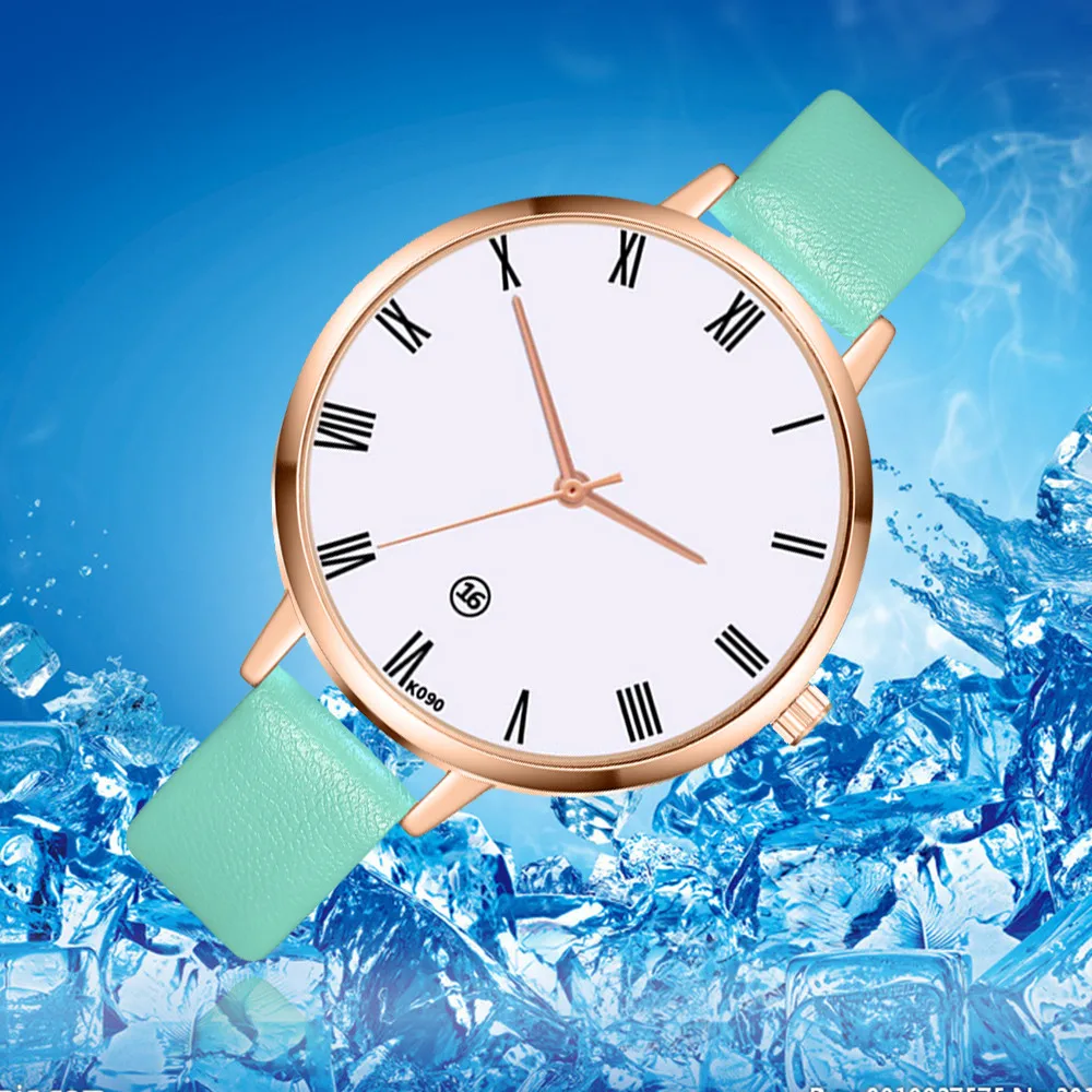 

Simple Women Watch Leather Bracelet Bayan Kol Saati Simple Fashion Ladies Watches Female Wristwatch Clock Montre Femme#W