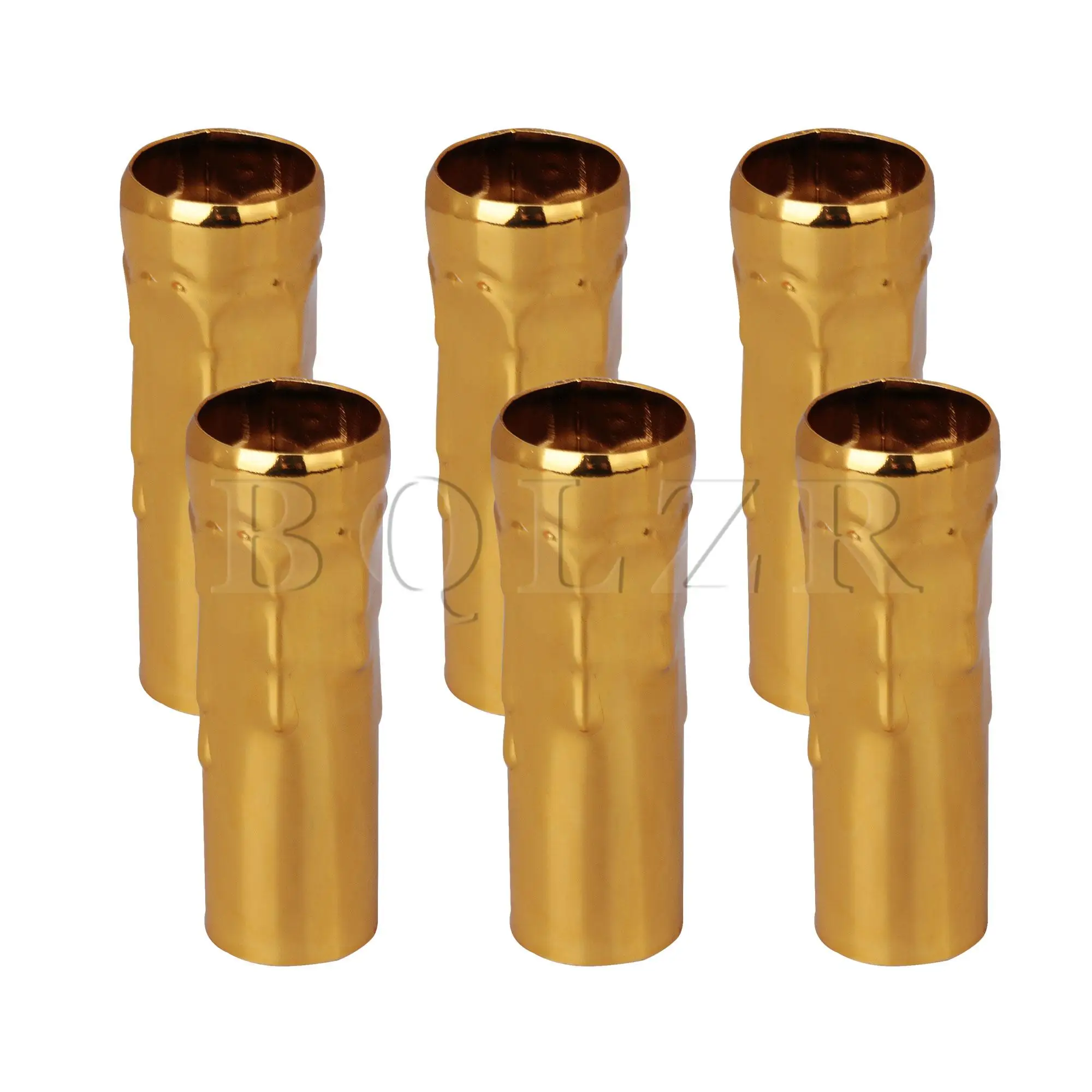 BQLZR 25mm Dia Bronze Candle Light Cover Sleeves Chandelier Base Socket Pack of 6 
