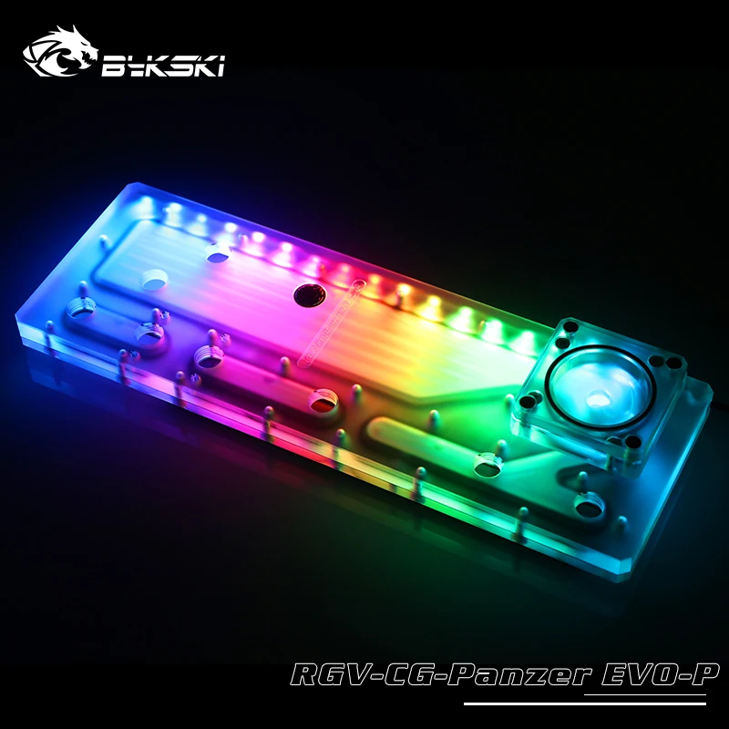 Bykski водная плата, резервуар для COUGAR Panzer EVO компьютерный корпус, RGB резервуар для воды, поддержка синхронизации материнская плата RGV-CG-Panzer Evo