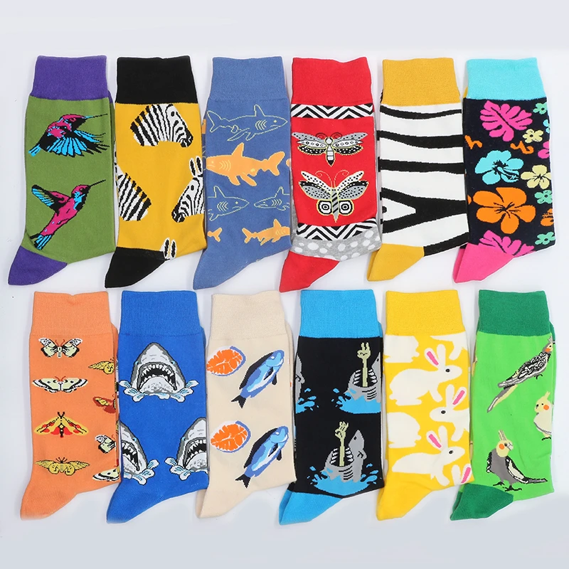 

Men's Cotton Socks Funny Gifts Women's Print Animal Brid Christmas Set Winter Sock Warm From The Factory Dropshipping Contact Us