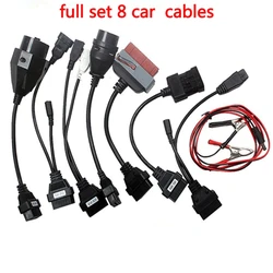 Ensemble de câbles adaptateur de voiture pour CDP Pro VD TCS OBD2, câble pour outils de Diagnostic de voiture, 8 pièces 
