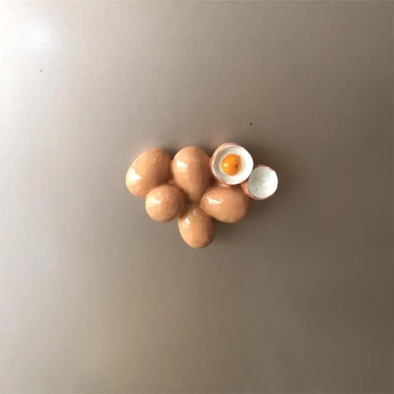 Симпатичное яйцо чехол Магнитная Наклейка на холодильник Творческий имитационное яйцо для омлета на завтрак наклейка на холодильник магнит кухонное украшение для дома
