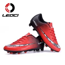 LEOCI мужские футбольные бутсы с длинными ногтями футбольные бутсы AG FG футбольные бутсы уличные кроссовки для мальчиков и взрослых тренировочные футбольные бутсы