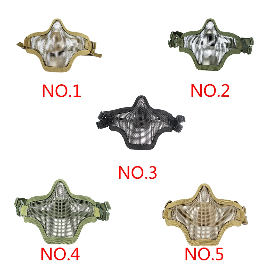 Low Carbon Steel Wire Warrior Outdoor Field Mask CS Game Cosplay Halloween Protect Solid Mask