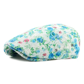

Spring and summer new lace outdoor travel duck tongue beret wild elegant fashion lady forward hat