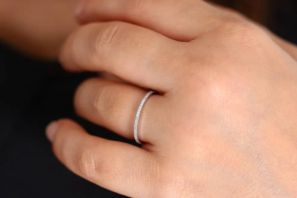 Wedding Rings Engagement Rings S925 Stamp Silver Color Women Classic Rings Prong Setting AAA Cubic Zircon