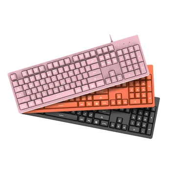 

104 Key USB Wired Pro Game Keyboard Imitation Mechanical Feel Gaming Keyboard For Laptop PC Computer Keyboards Office Gamer