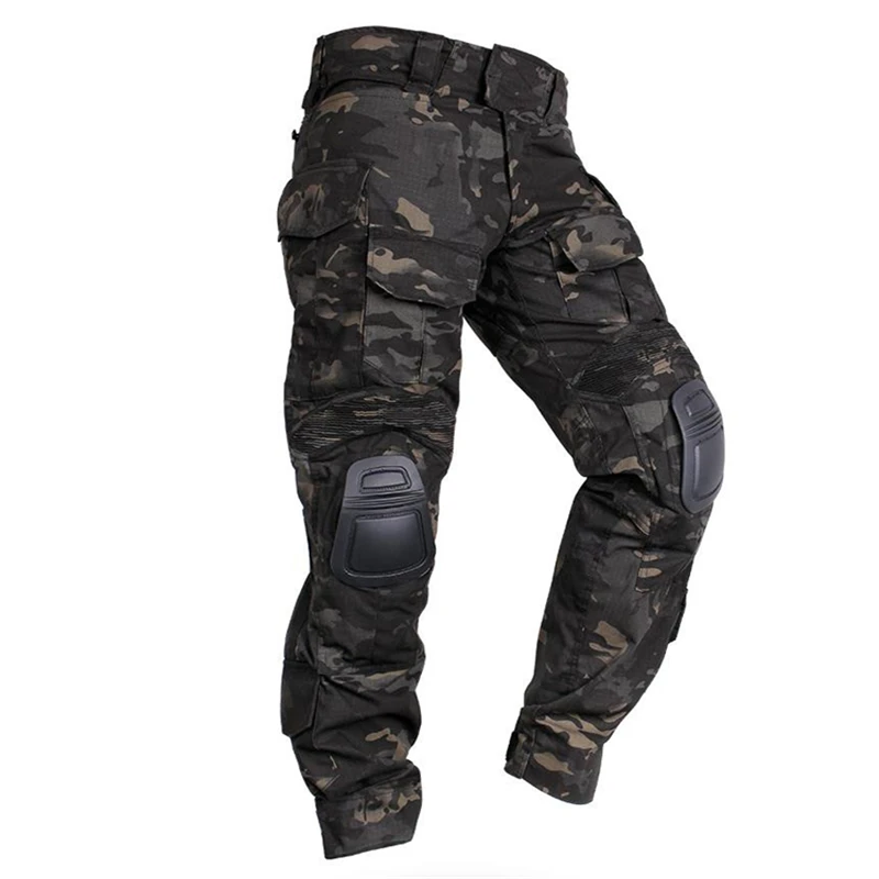 

Airsoft Tactical Trousers G3 Combat Pants with Knee Pads Multi-Pocket Cargo Pants Mens Trip Military Pants Army Joggers Hunting