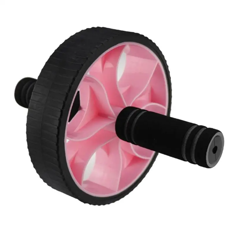 Pink Горячая Ab Ролики износостойкие портативные брюшные колеса роликовые фитнес Кроссфит упражнения Бодибилдинг оборудование инструмент - Color: Pink
