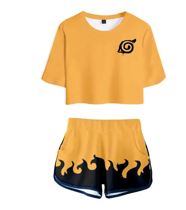 Новая футболка с Наруто Косплей Костюм Uzumaki Sasuke футболка Короткие футболки