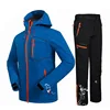 Winter Male Soft shell Jacket +Pants Waterproof Warm Mountain Camping Hiking Jacket Outdoor Fleece Breathable Windbreaker Jacket