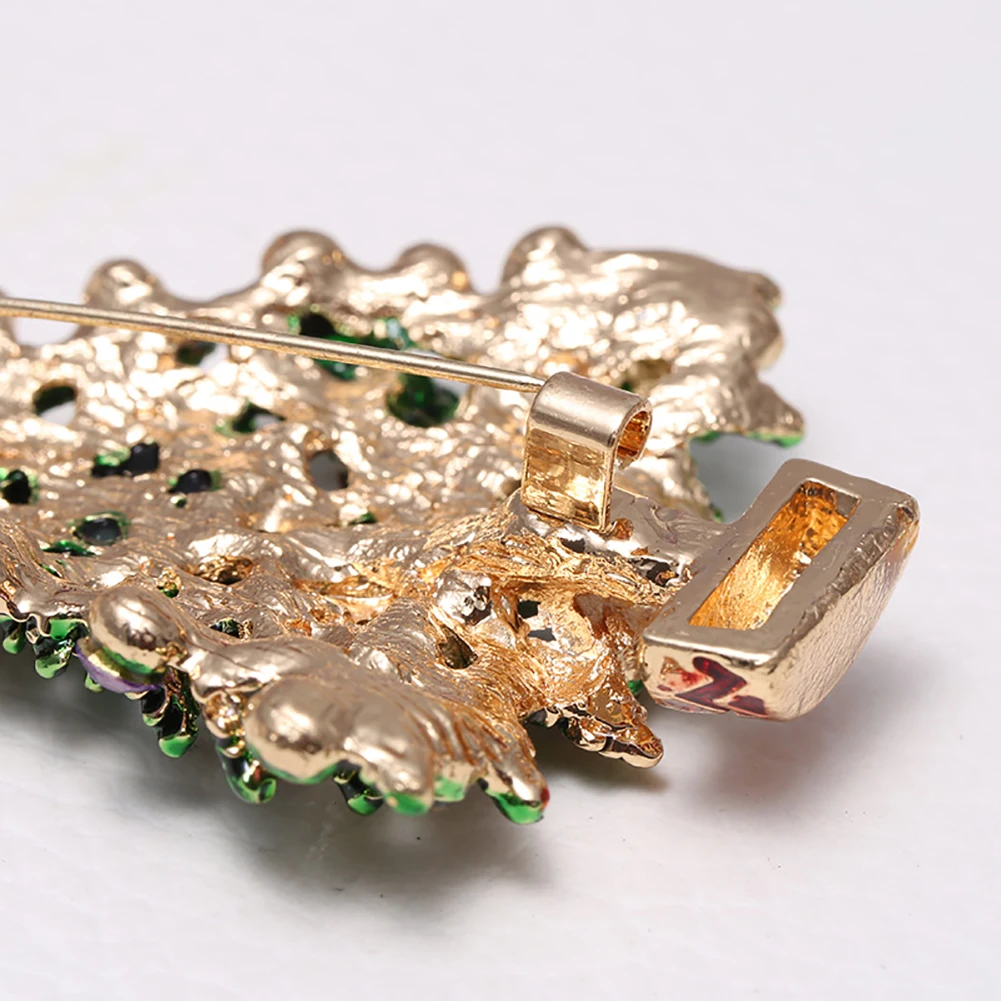 Новые Рождественские елки Стразы инкрустированные Брошь булавка свитер рубашка воротник нагрудник подарок