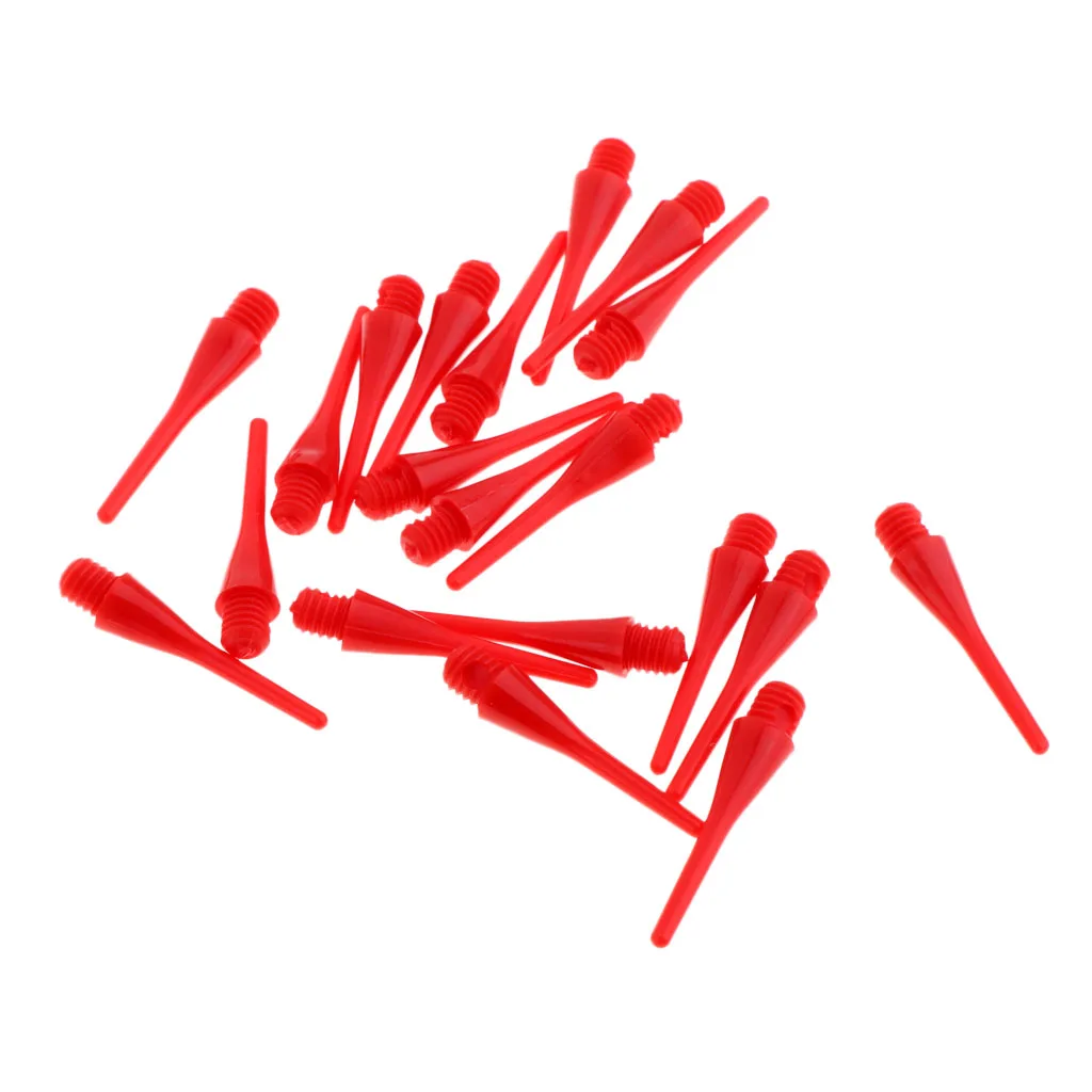 20 Pieces Dart Soft Tips Nylon Points Game Parts Replacement Accessories for Electronic / Soft Dartboard Darts Shafts Flights