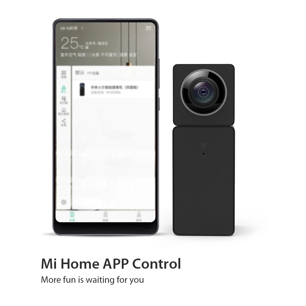 Новая Xiaomi Hualai Xiaofang 1080P умная сетевая ip-камера с двумя объективами 360 панорамная камера двусторонняя поддержка аудио VR для умного дома