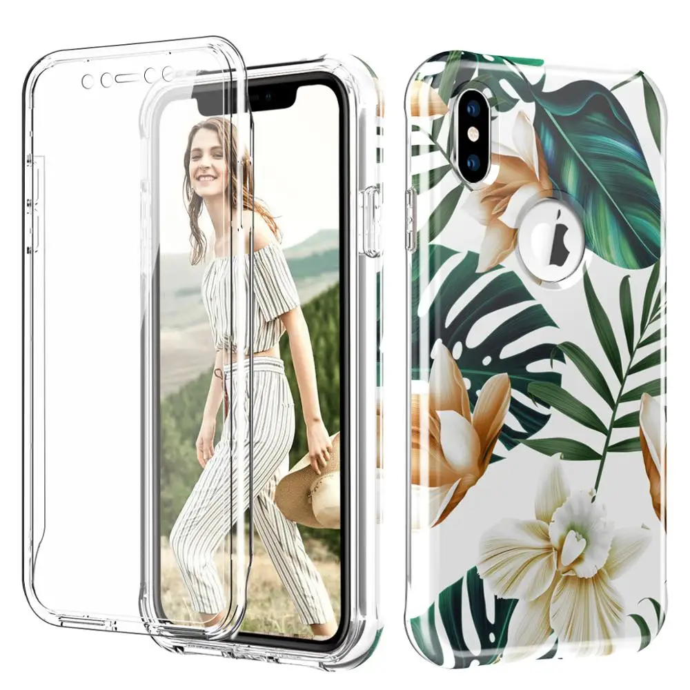 

For iPhone XS MAX Case Built-in Screen Protector High Impact TPU Rubber Shockproof Full Body Phone Case for iPhone XS MAX XR