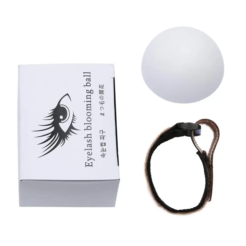 

New Eyelash Extensions Round Eyelash Adhesive Glue Ring False Individual Lashes Plate Holder with Hand Belt Straps Makeup Tools