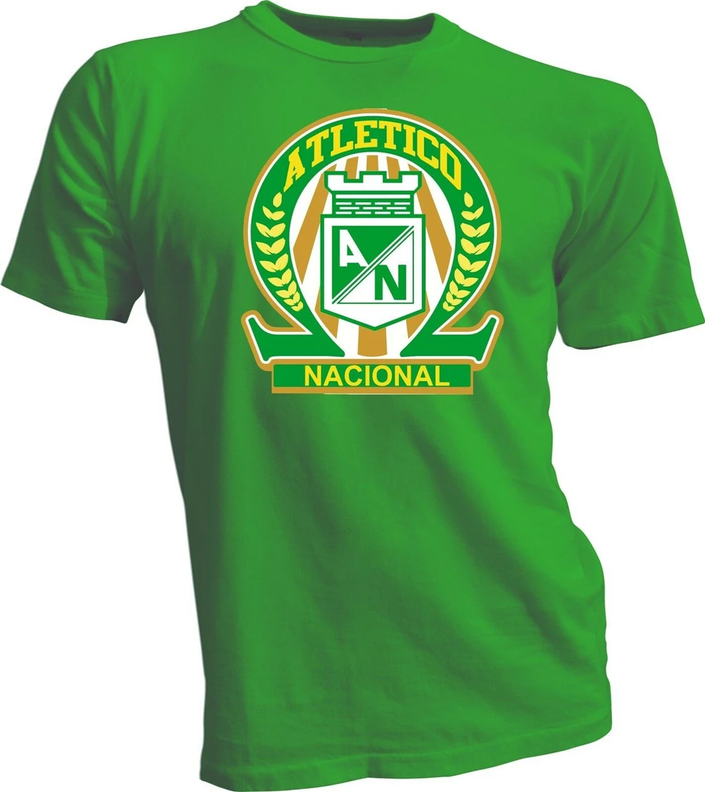 Atletico Nacional Colombia Medellin Futbol Soccer T Shirt Camiseta Postobon Dey Humorous Tee | Мужская одежда