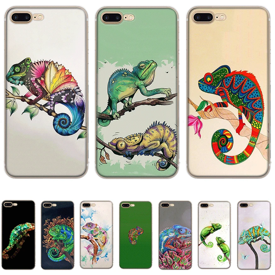 Mobile Phone Case for iPhone 11 Pro X XS Max XR 6 6S 7 8 Plus 5 5S SE Hard Cover Chameleon Shell Casing | Мобильные телефоны и