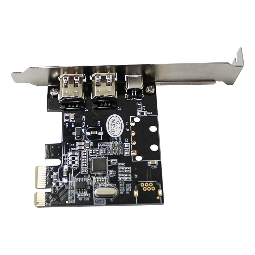 3 포트 PCI-E 1X 16X 1394 DV 비디오 캡처 카드 (6 핀 4 핀 Firewire 어댑터 포함) 무료 드라이버 데스크탑 컴퓨터 액세서리