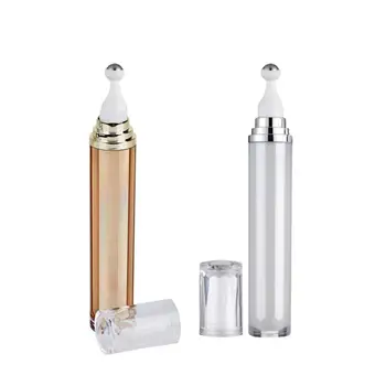 

2Pcs 20ml Roller Ball Bottles Eye Cream Rolling Bottles Cosmetics Container (Golden, White)