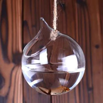 

Wall hanging Vase for hydroponics Plants small goldfish bowl hydroponics vase Styled Ornament Glass Vase Flower Plants