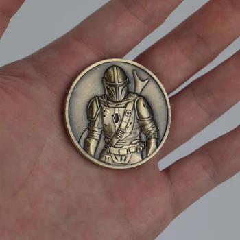 

Star Wars The Mandalorian Collect Coin Bounty Hunter Boba Fett Baby Yoda Coin Metal Star Wars Accessories Prop