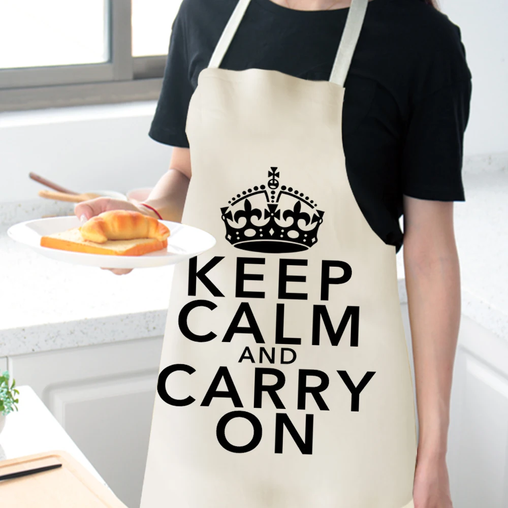 Silstar Tex Black Stripes Kitchen Apron For Woman Linen Home Personalized For Adults Garden BBQ Haircut Children