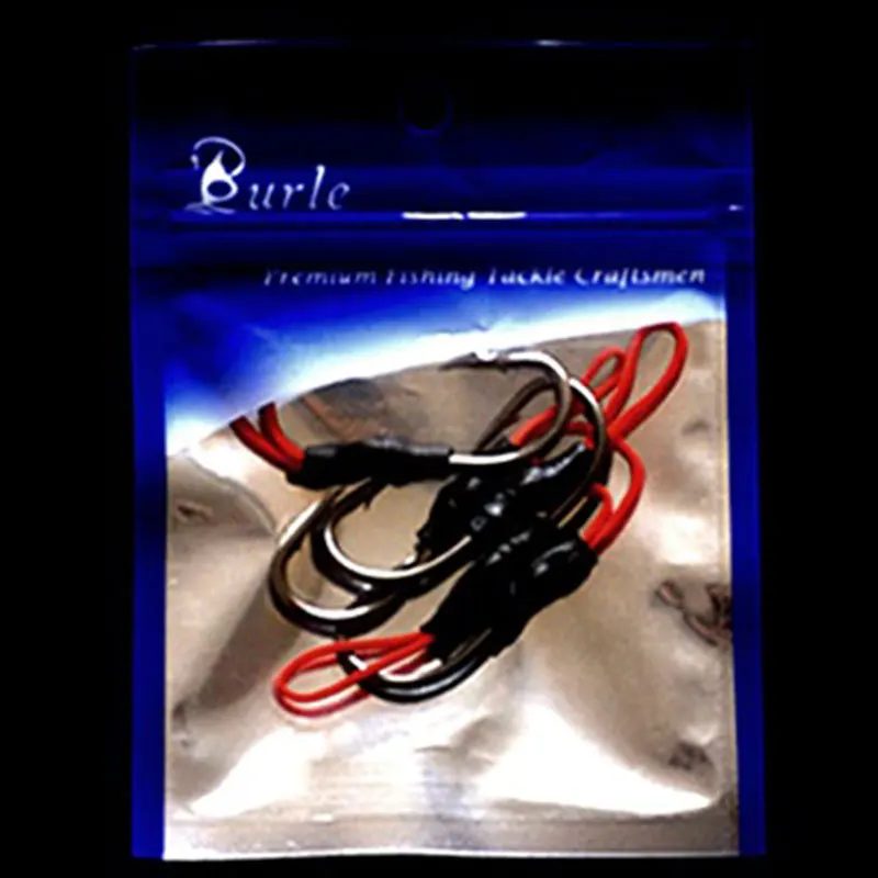 

Black And White with Pattern tie ban gou with Barb Binding Wire Dyneema Fishhook 5 Pcs/Bag Lead Fishhook Fishing Boat Lure Fishh