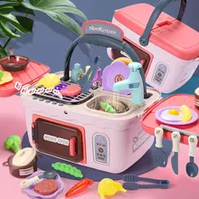 

30Pcs DIY Children Kitchen Toys Simulation Cooking Set Educational Toys Mini Kitchen Food Pretend Play Role Playing Toys Gifts