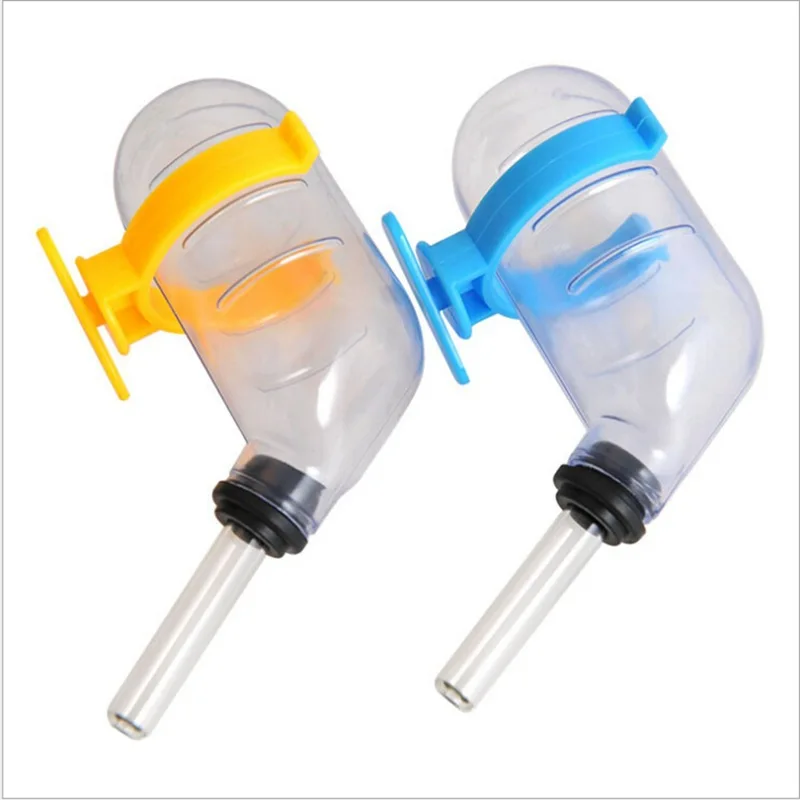 Jaula colgante 50ml a prueba de fugas de vacío mascotas hámster bebiendo dispensador de agua de botellas de Oso de Oro hámster Mini animales