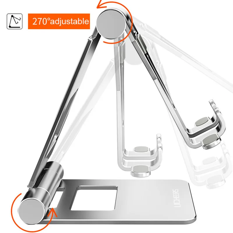 Pаспродажа LINGCHEN складной держатель для планшета стенд напольный штатив с регулируемой высотой Материал большой Размеры держатель для телефона из алю...